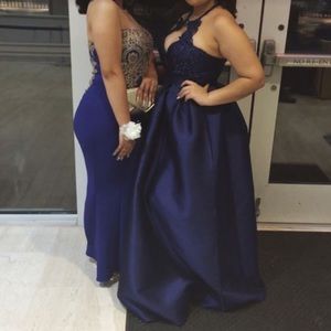 SOLD Royal Blue Mermaid Prom Dress